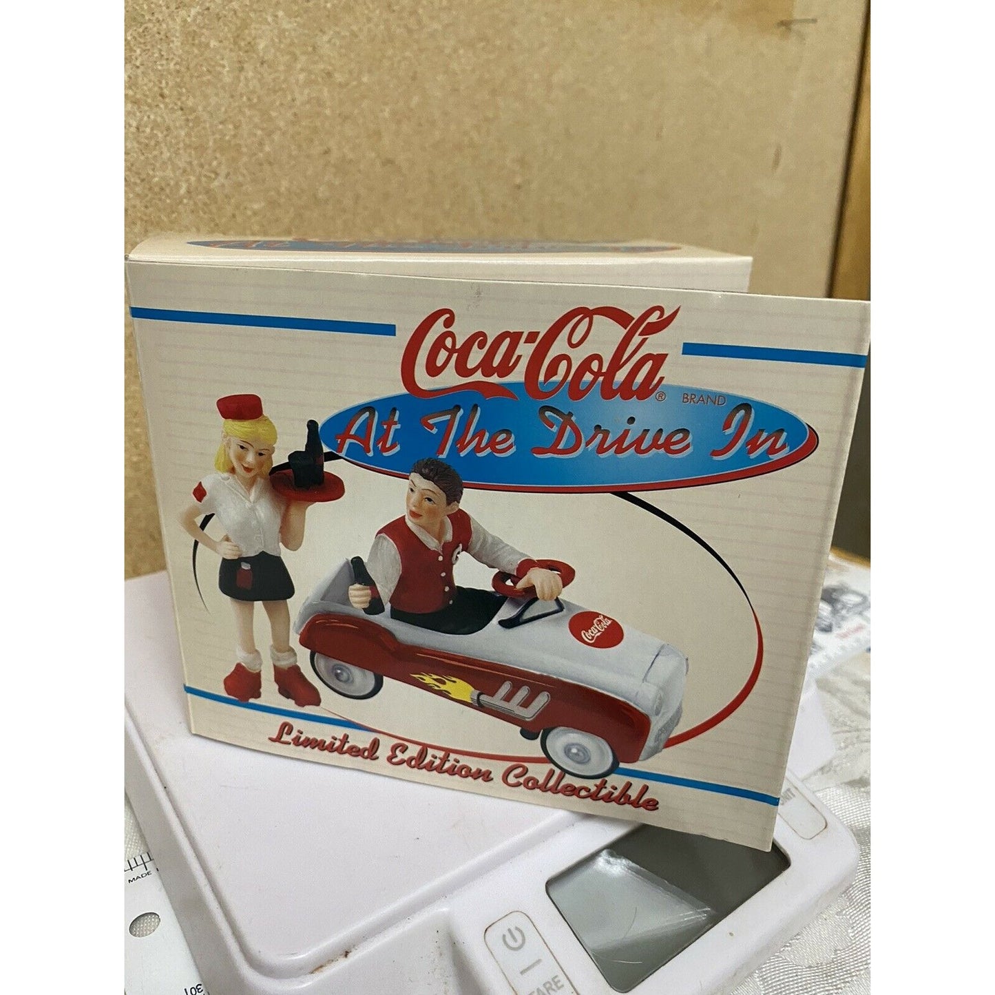 Coca-Cola At The Drive In Limited Edition Collectible NIB Die Cast Pedal Car +