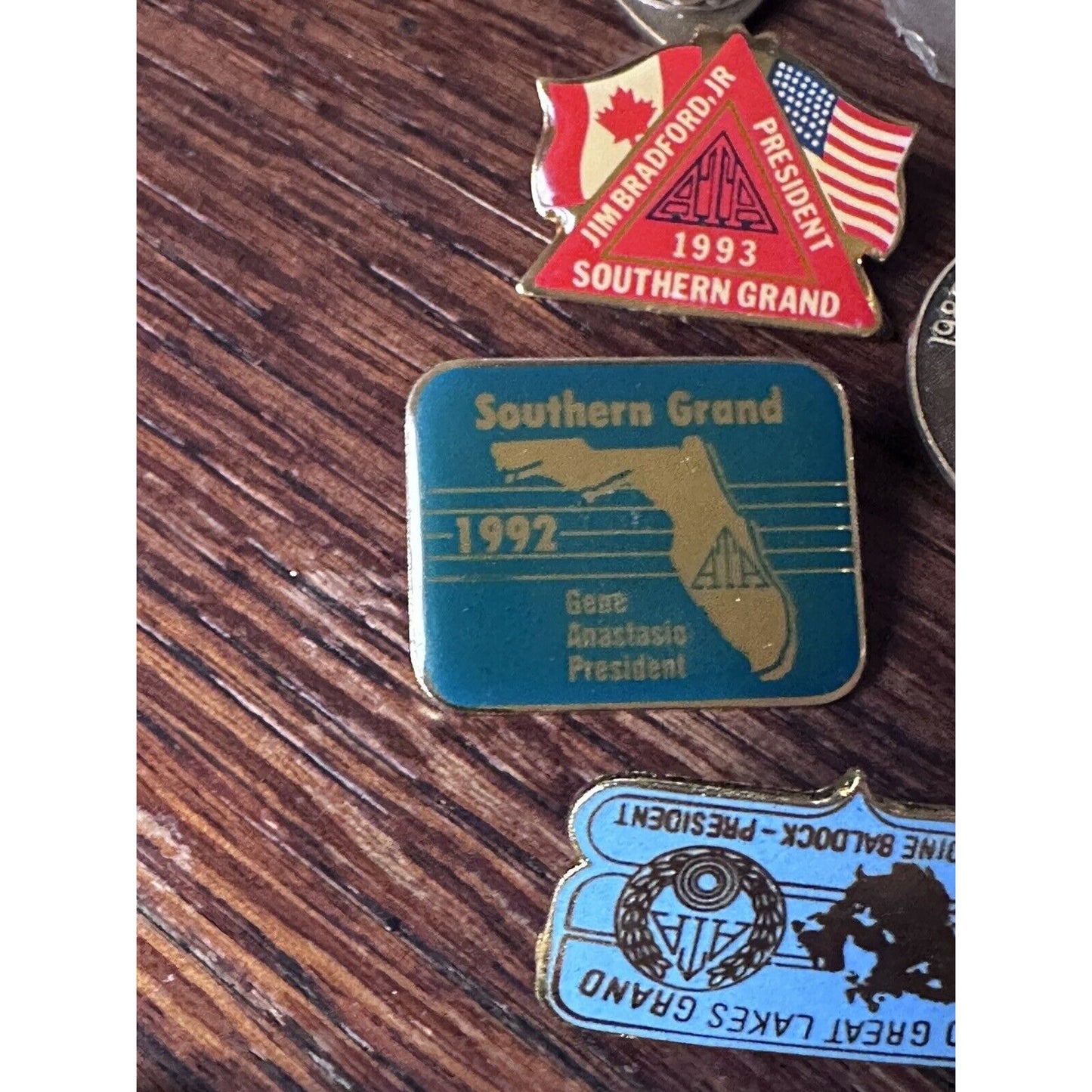 13 ATA Great Lakes Grand American Trap Shoot Pin Presidents 1987-1993 Southern