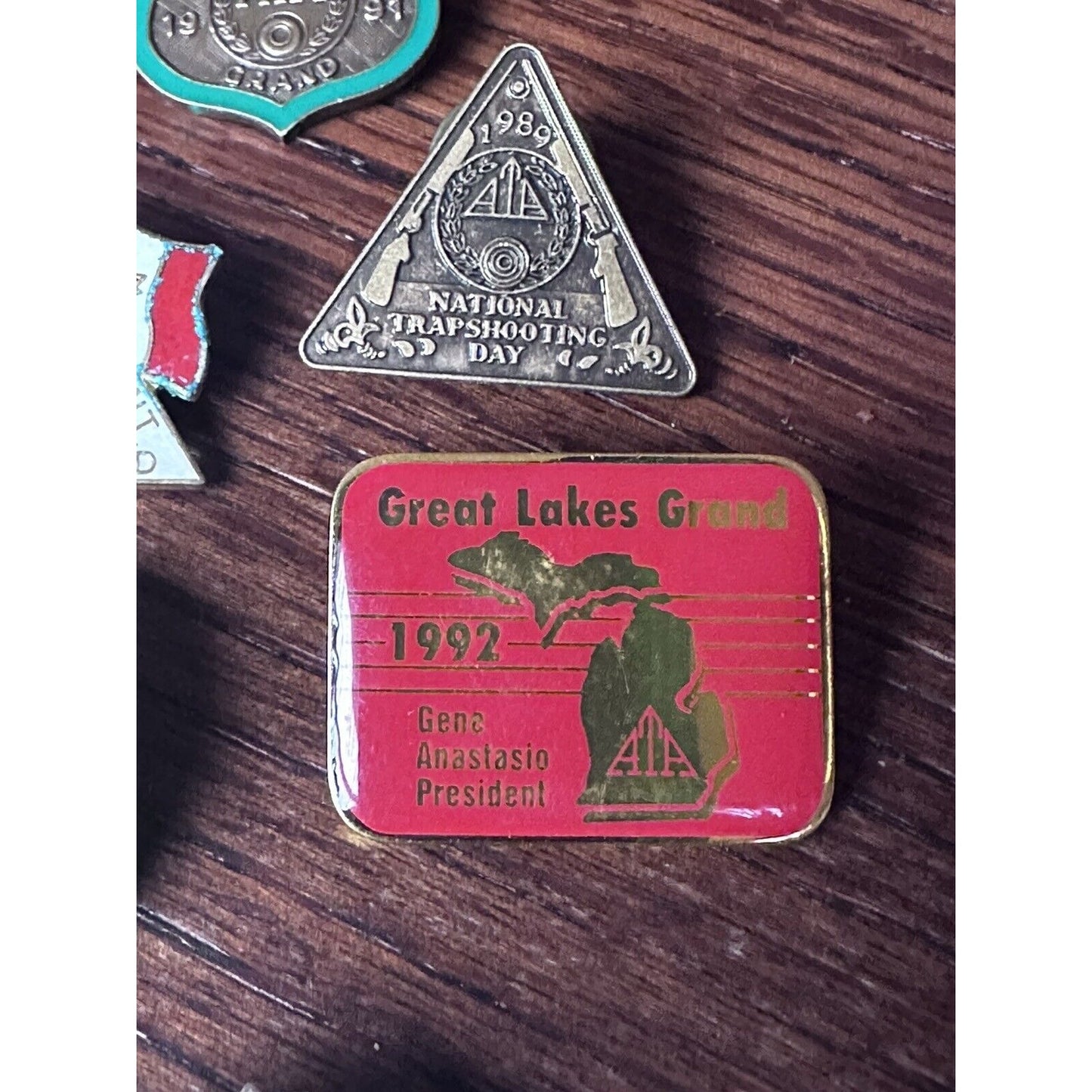 13 ATA Great Lakes Grand American Trap Shoot Pin Presidents 1987-1993 Southern