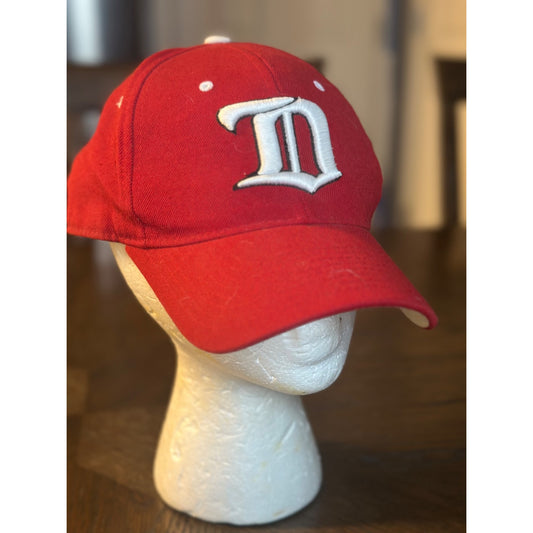 Detroit Red Wings Zephyr Adjustable Red Baseball Cap Hat Mens 7 3/8