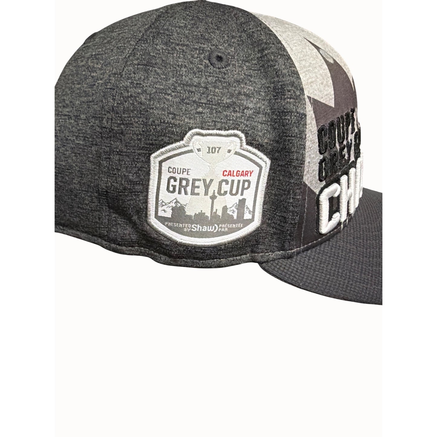 New Era 9Fifty CFL Coupe Grey Cup Champs Winnipeg Blue Bombers Snap Hat + pin