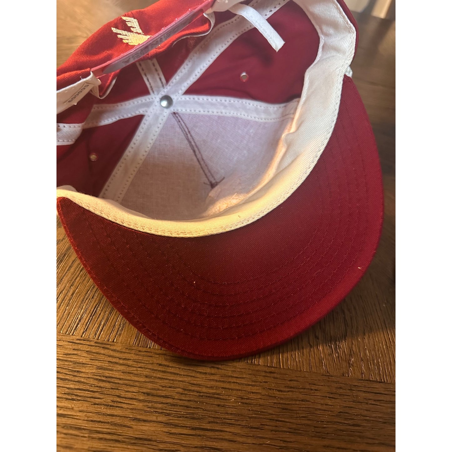 Winston By Annco  rope embellishment Red Snapback Hat vintage