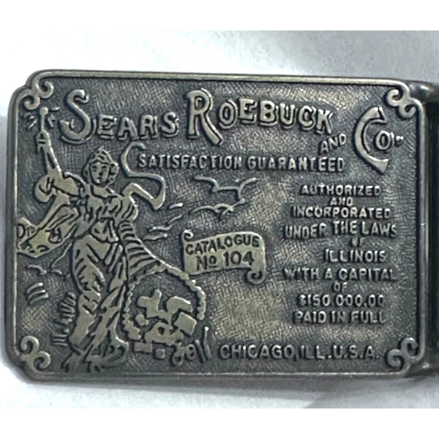 Sears Roebuck & Co. Belt Buckle - Satisfaction Guaranteed