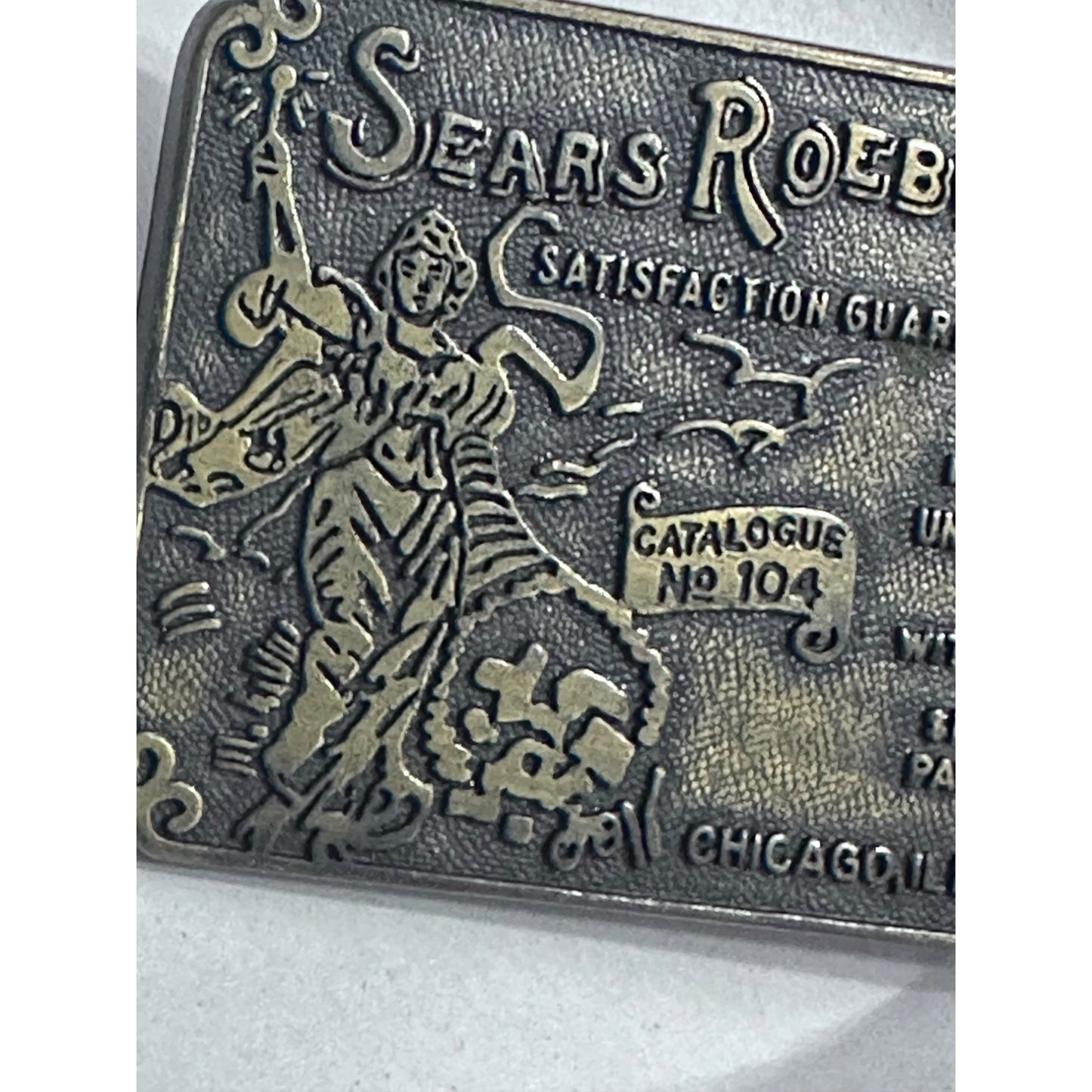 Sears Roebuck & Co. Belt Buckle - Satisfaction Guaranteed