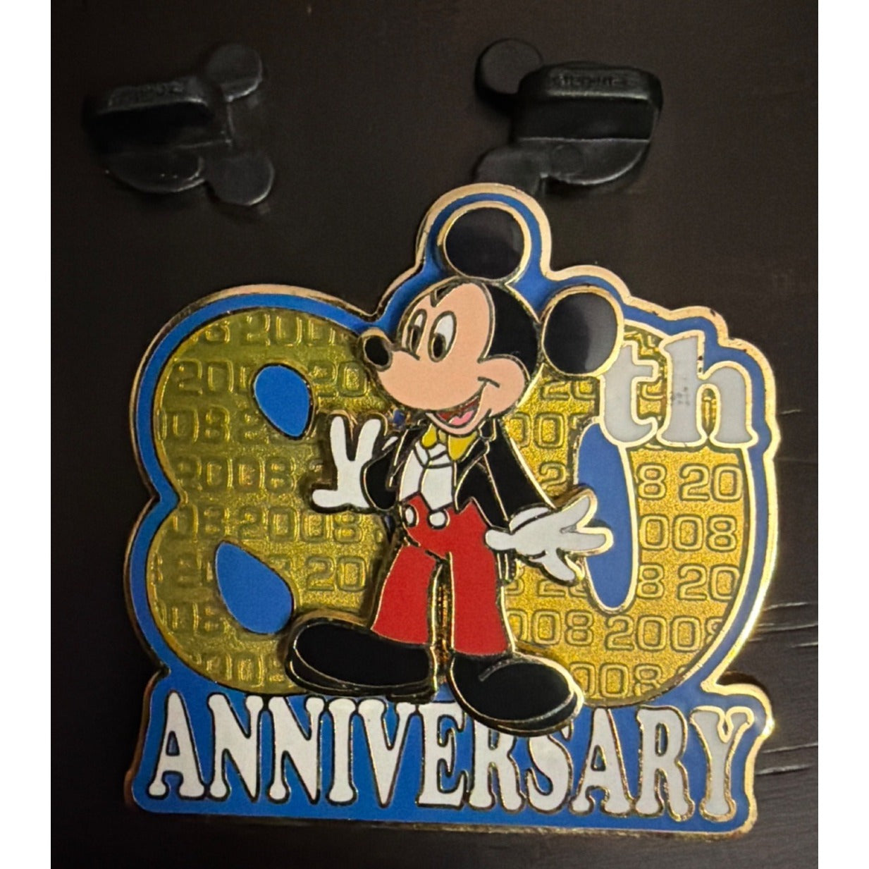 Disney Limited Edition 80th Anniversary Mickey Pin Gold & Enamel Collectible