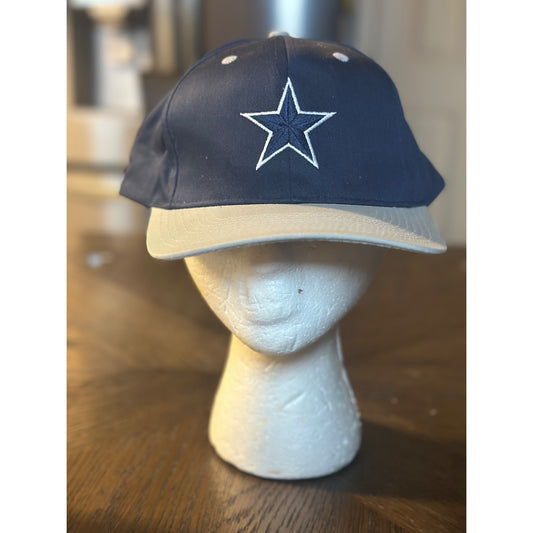 Dallas Cowboys NFL Snapback Cap Logo 7 Navy & Beige Adjustable Hat One Size