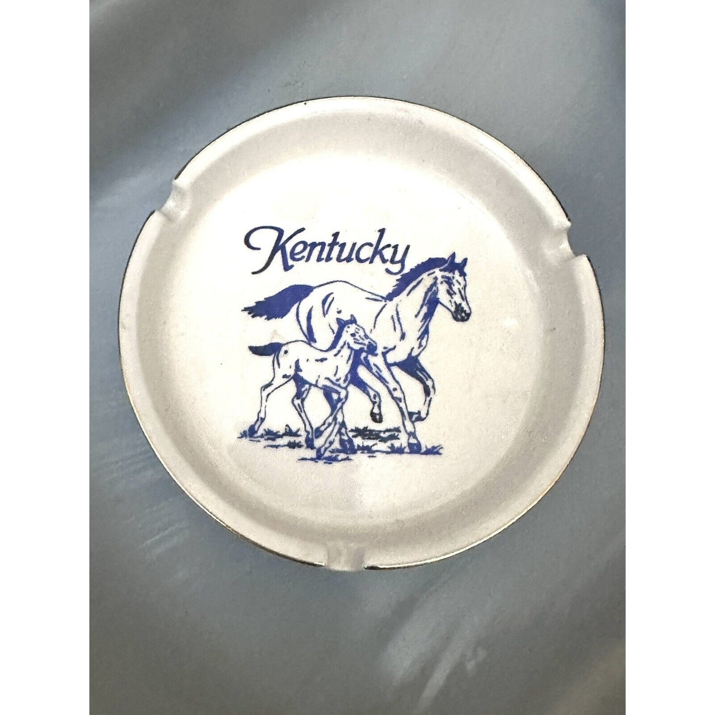 Linyi Silver Phoenix Ashtray Kentucky Horse Equestrian