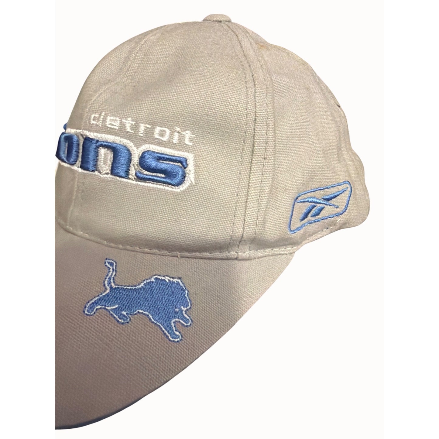 Reebok NFL Pro Line Detroit Lions Blue & Beige Adjustable Cap