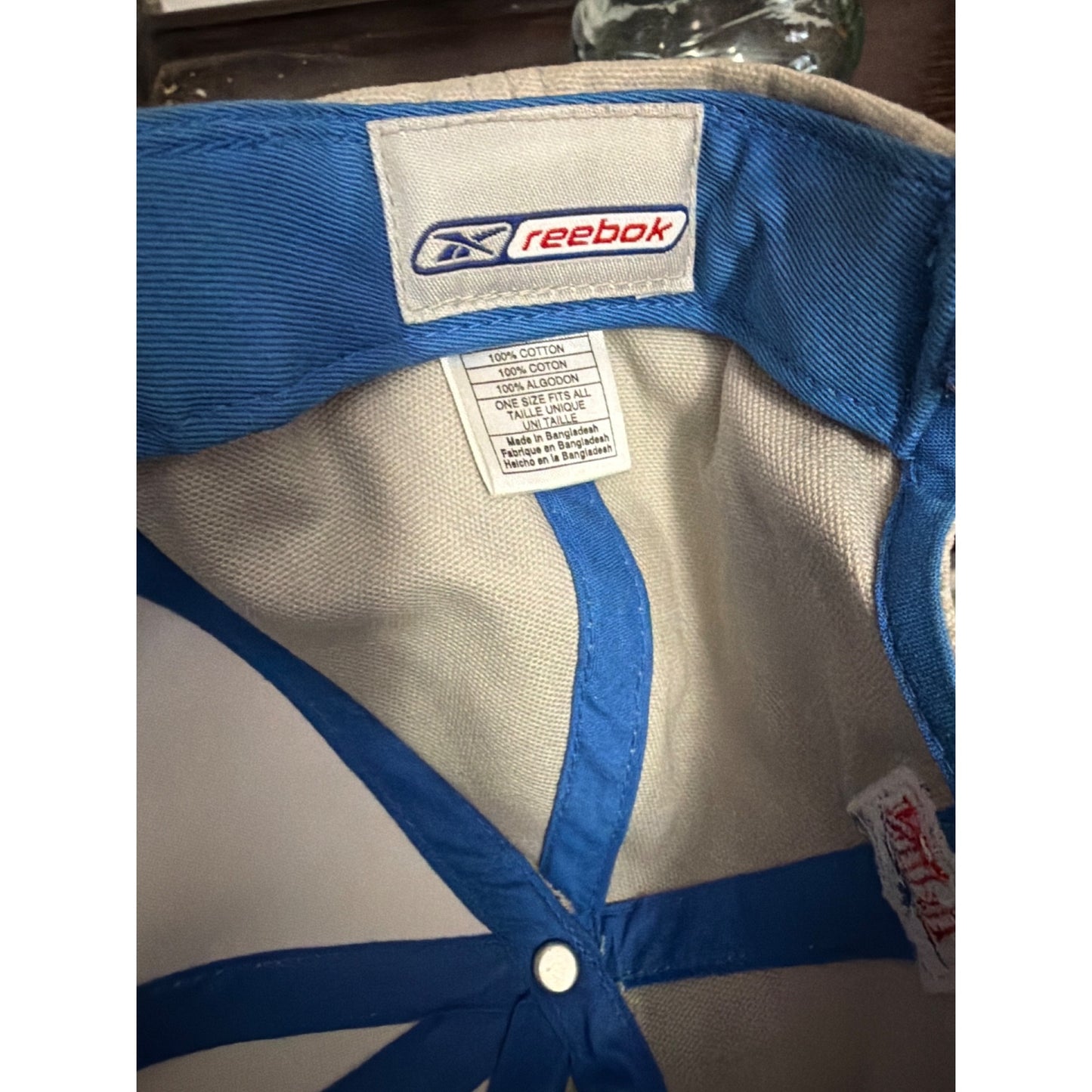 Reebok NFL Pro Line Detroit Lions Blue & Beige Adjustable Cap