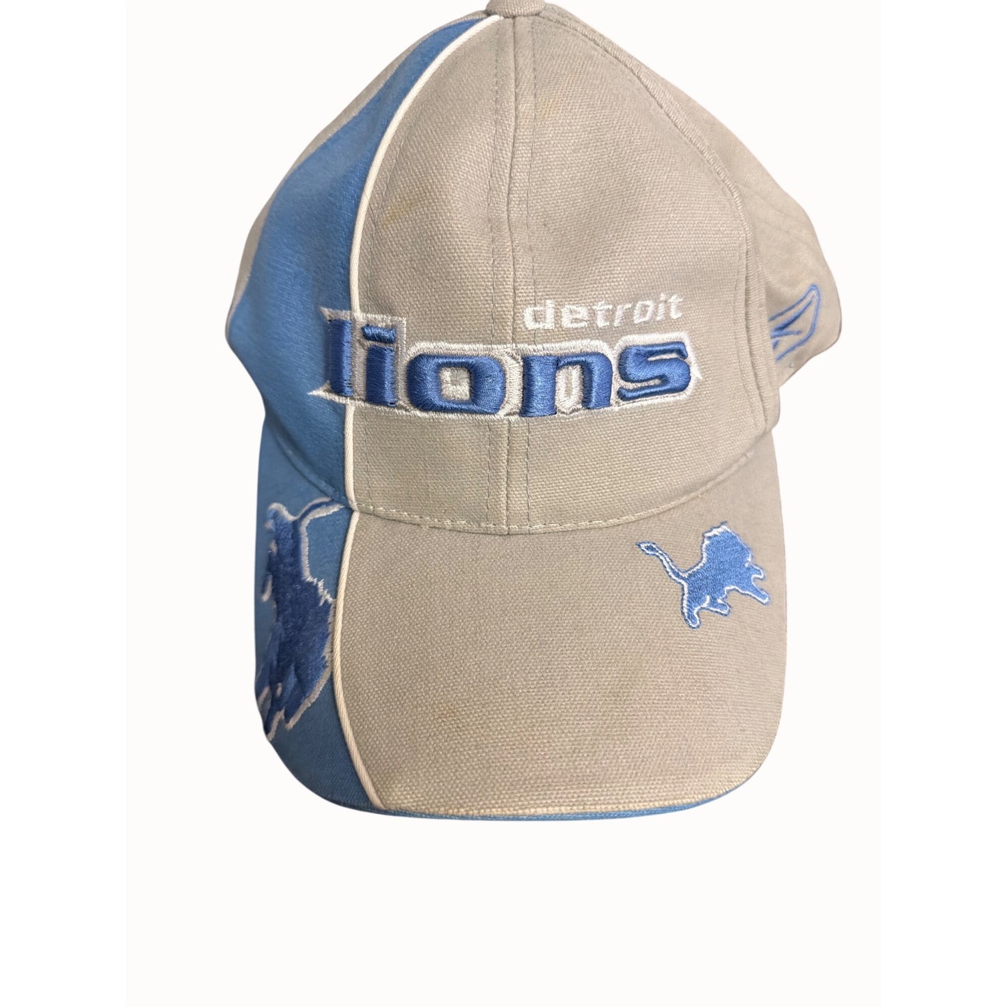 Reebok NFL Pro Line Detroit Lions Blue & Beige Adjustable Cap