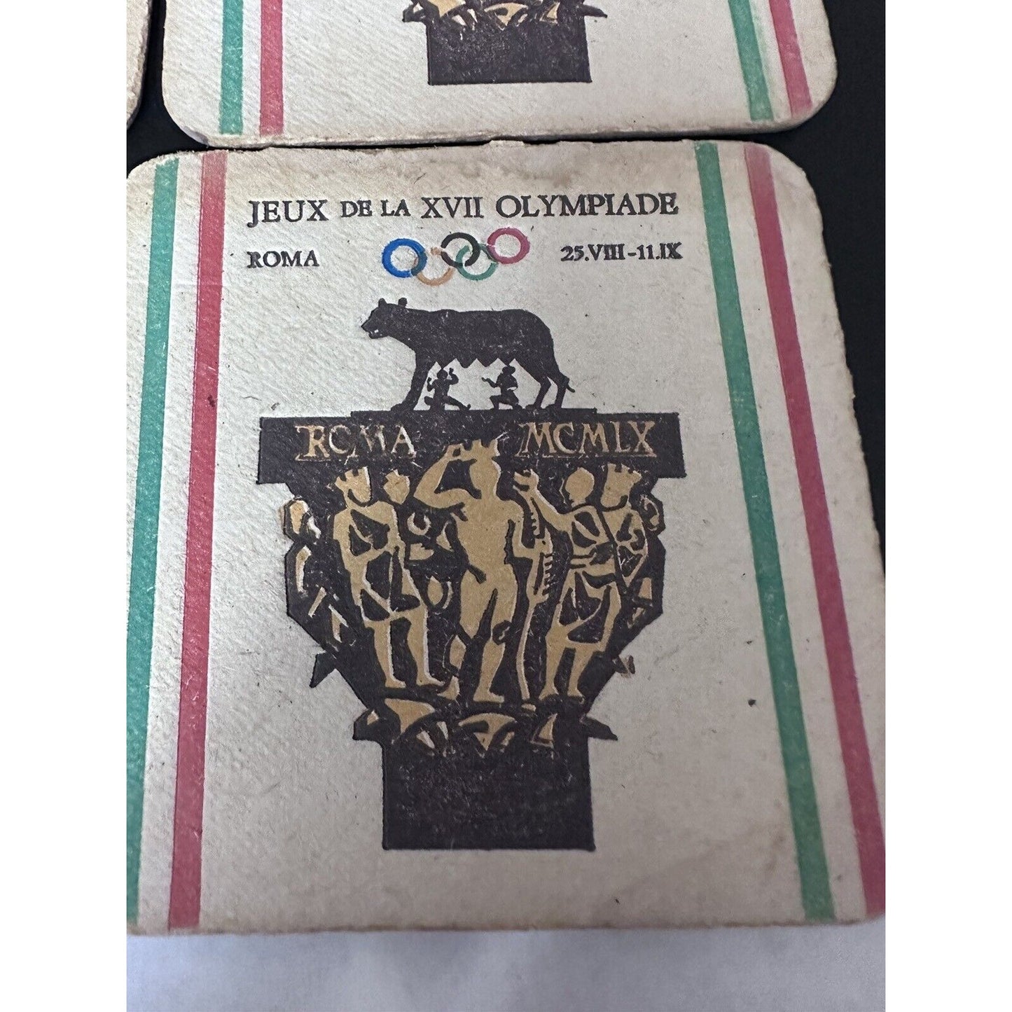 Rome 1960 Jeux de la XVII Olympiade 5 Coasters Olympic Games