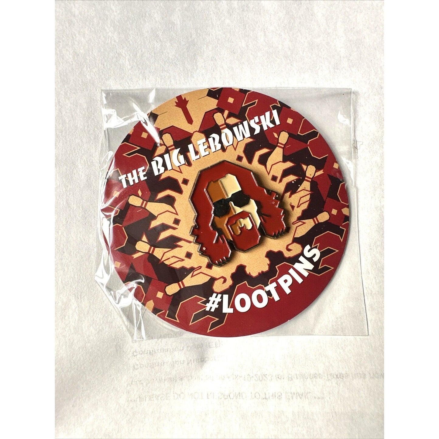 BIG LEBOWSKI: “The Dude” Enamel Pin Unopened Loot Crate