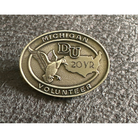 Ducks Unlimited Michigan Volunteer 20 Year Pin