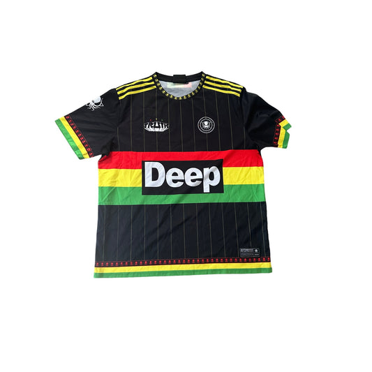 Deep Dark Dangerous Authentic 2022 Truth Jersey XXL Black/Rasta Colors