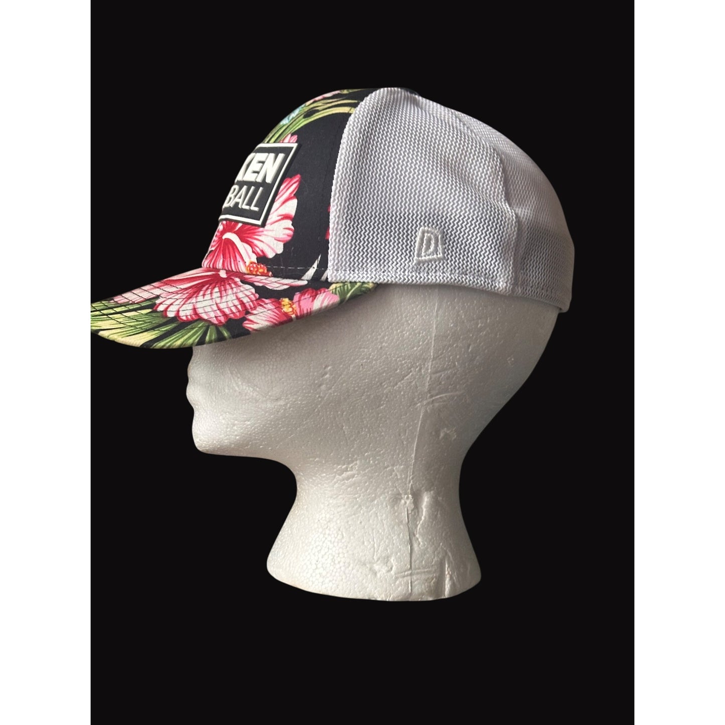 Ripken Baseball Floral & Mesh Trucker Hat XS By Domeheadwear