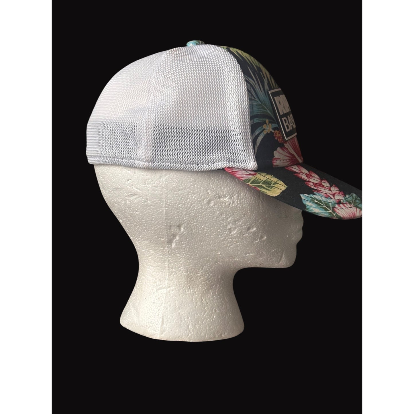 Ripken Baseball Floral & Mesh Trucker Hat XS By Domeheadwear