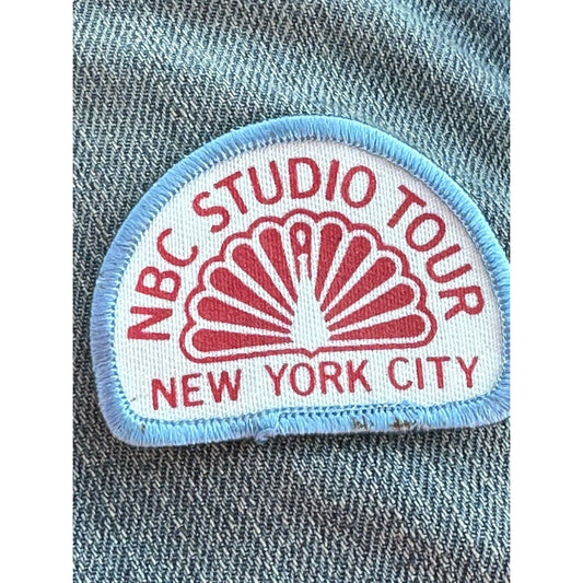 NBC Television Show Studio Tour New York City Vintage Patch/ Badge Peacock Logo