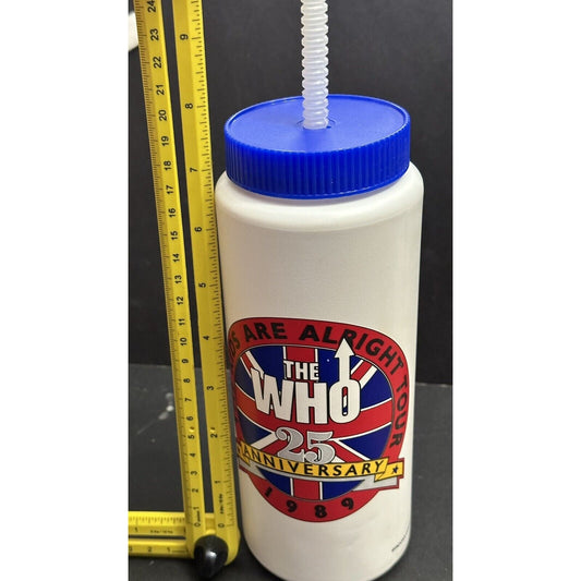 THE WHO 1989 25TH Anniversary Drink Water Bottle The Kids Are Alright Tour