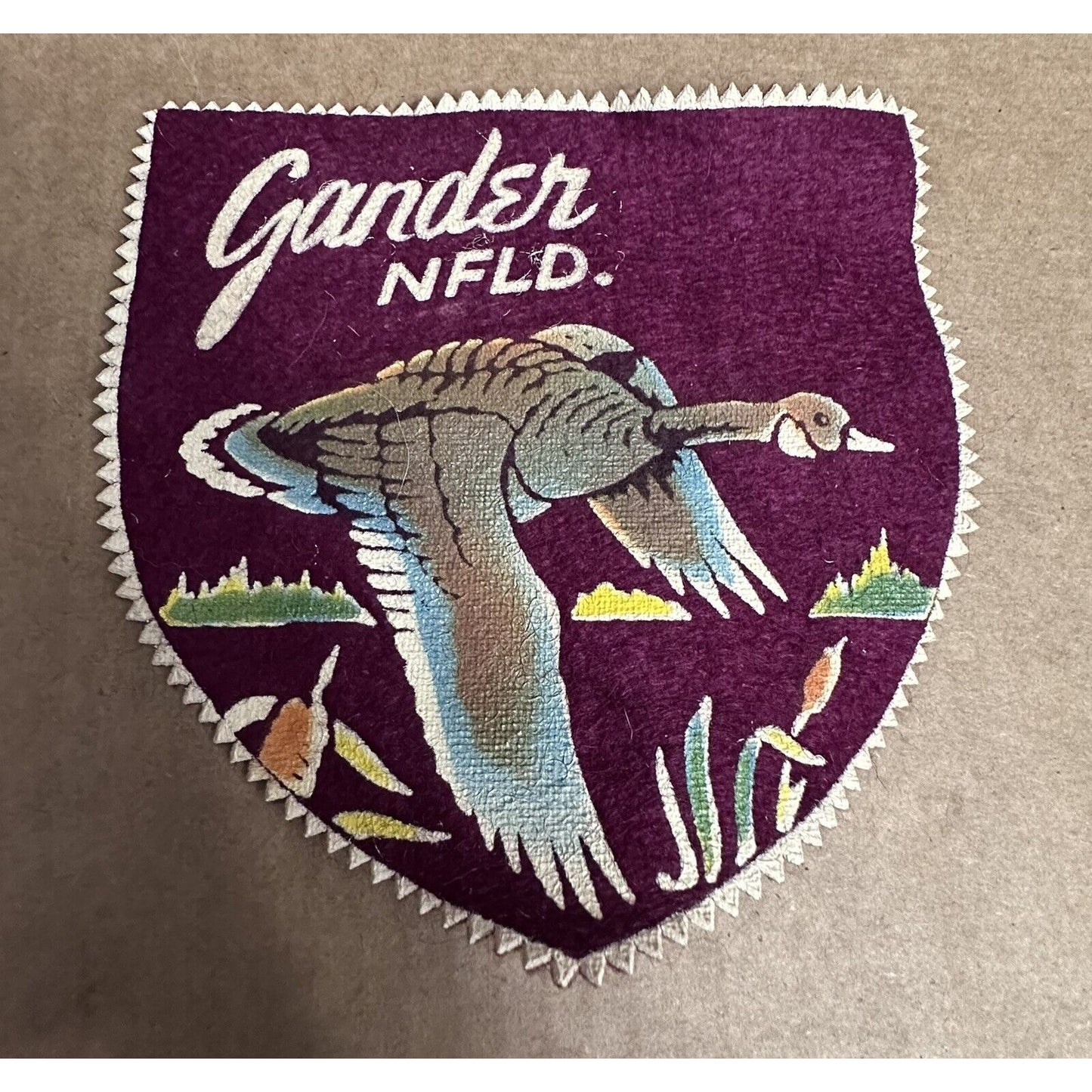 Newfoundland Canada NFLD Gander  Patch Rare Large 6”