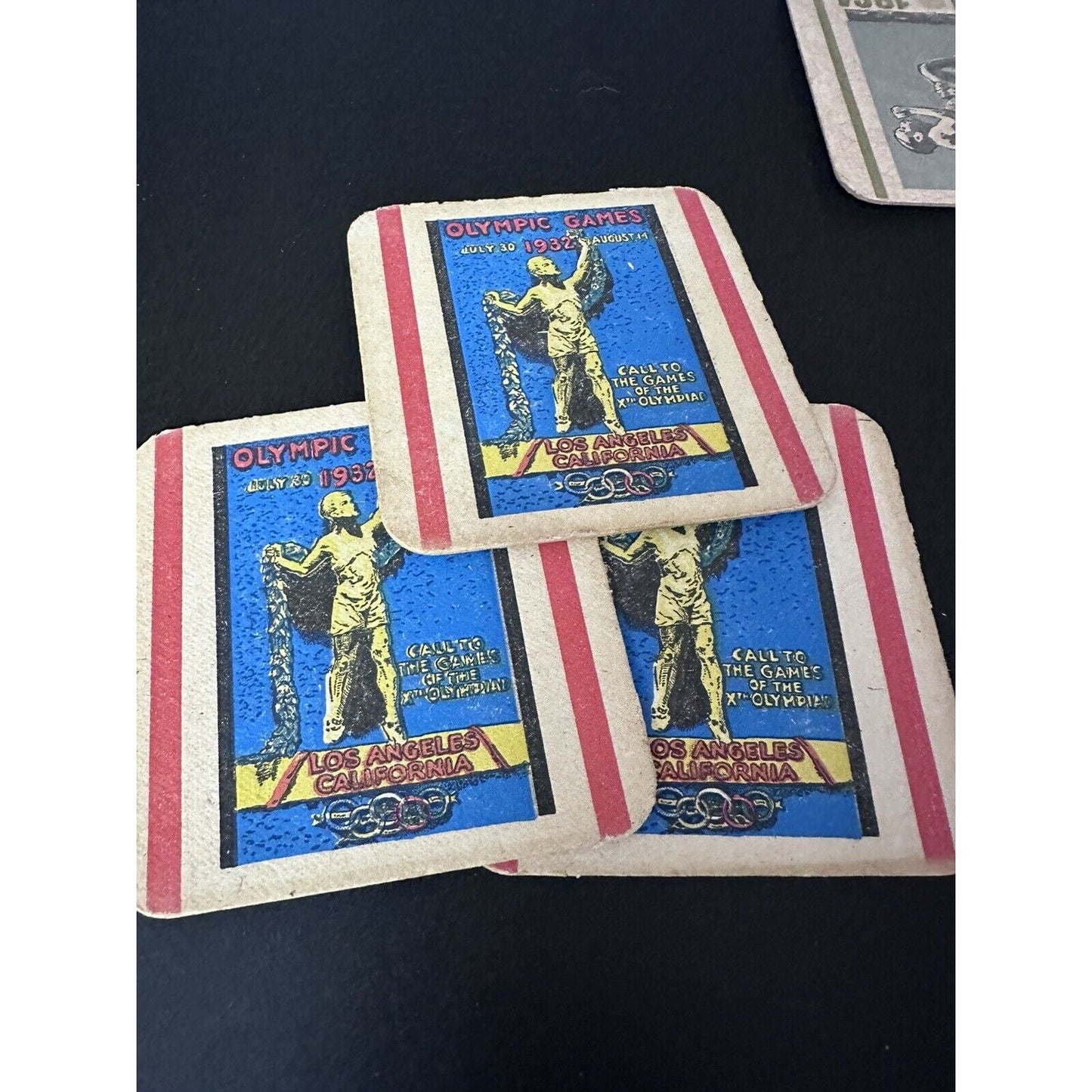 July 1932 Olympic Games Los Angeles California 3 coasters