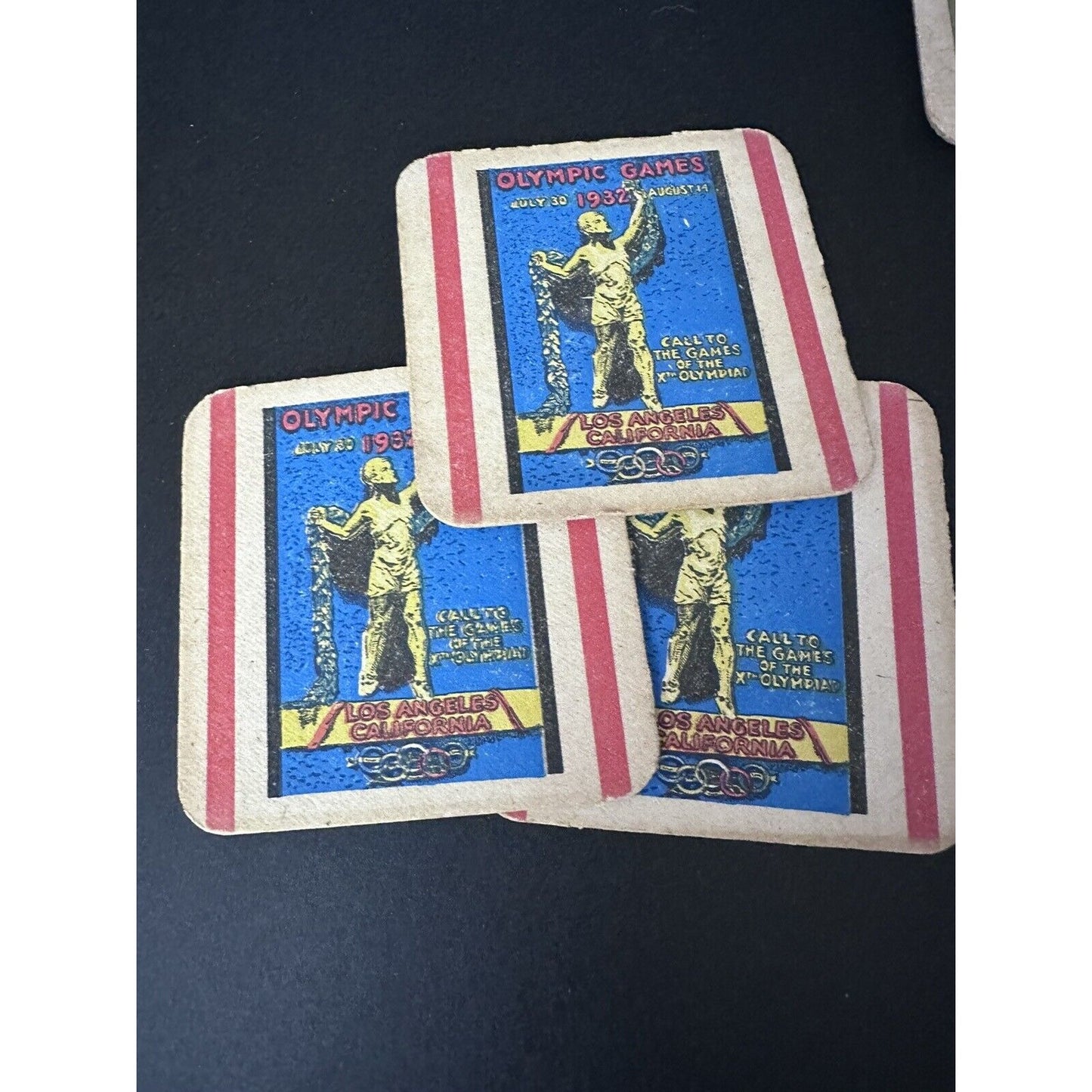 July 1932 Olympic Games Los Angeles California 3 coasters