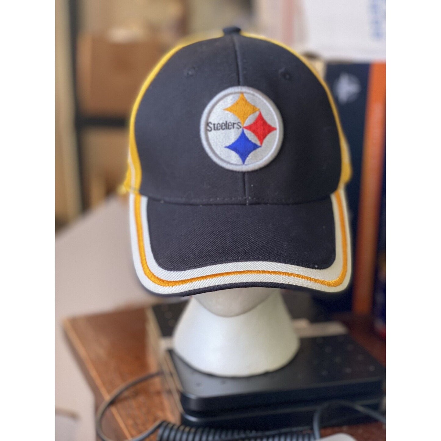 Pittsburgh Steelers  Embroidered Spellout Hat NFL Team Apparel Adjustable