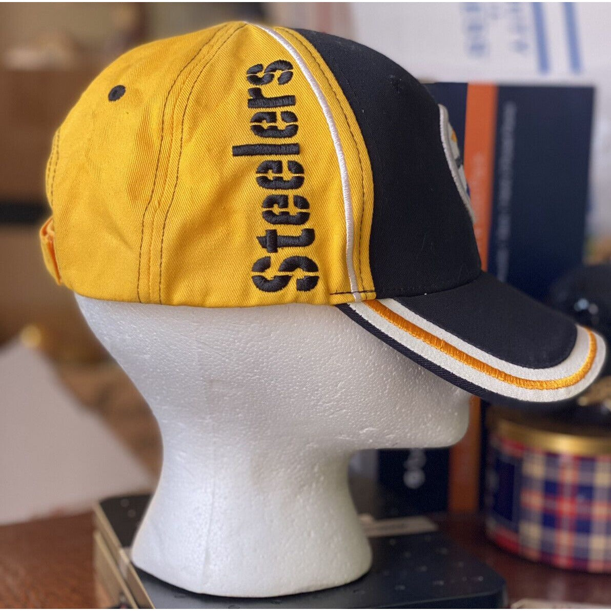 Pittsburgh Steelers  Embroidered Spellout Hat NFL Team Apparel Adjustable