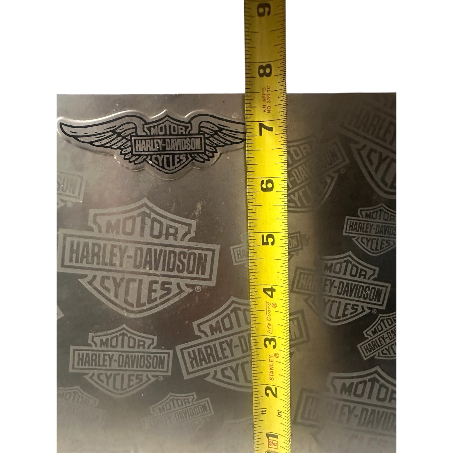 Harley-Davidson Metal Store Shelf Display Stand With Winged Logo