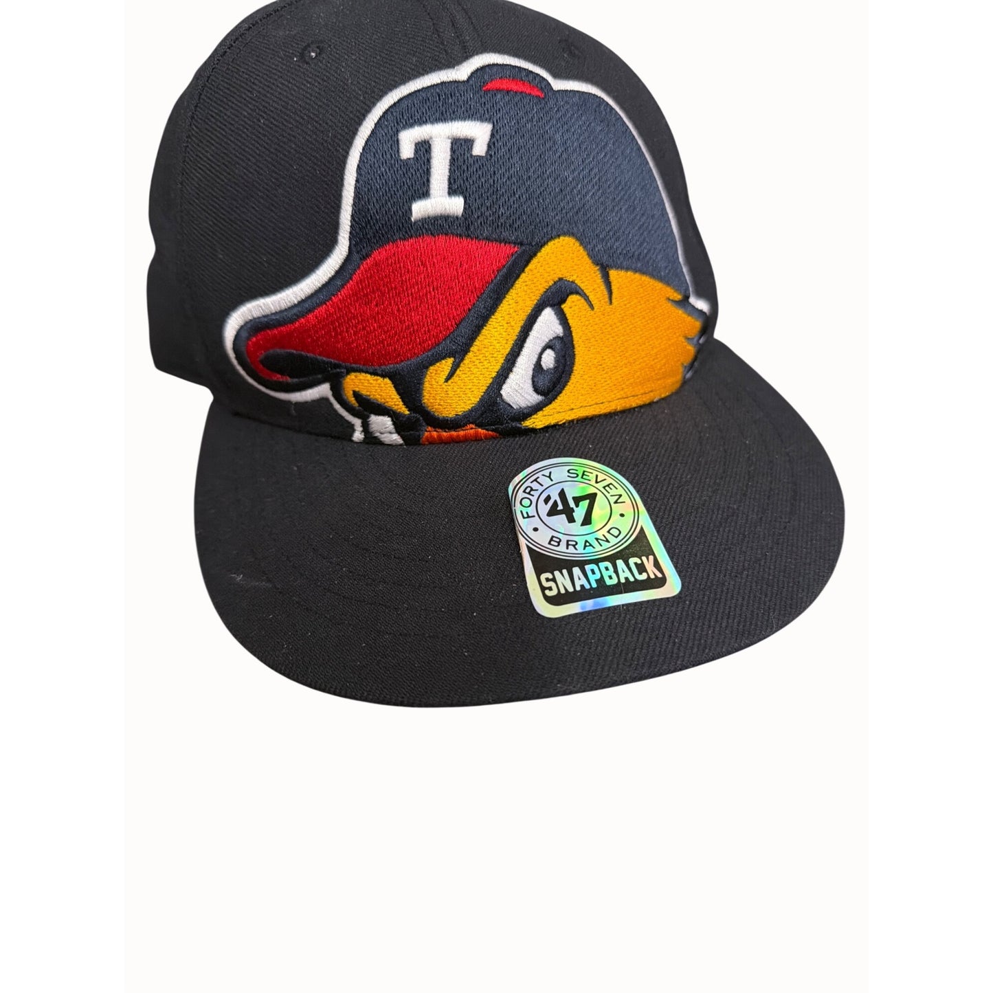 Toledo Mud Hens 47 Brand Snapback Cap MLB Team Logo Adjustable  Black