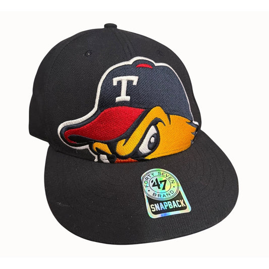 Toledo Mud Hens 47 Brand Snapback Cap MLB Team Logo Adjustable  Black