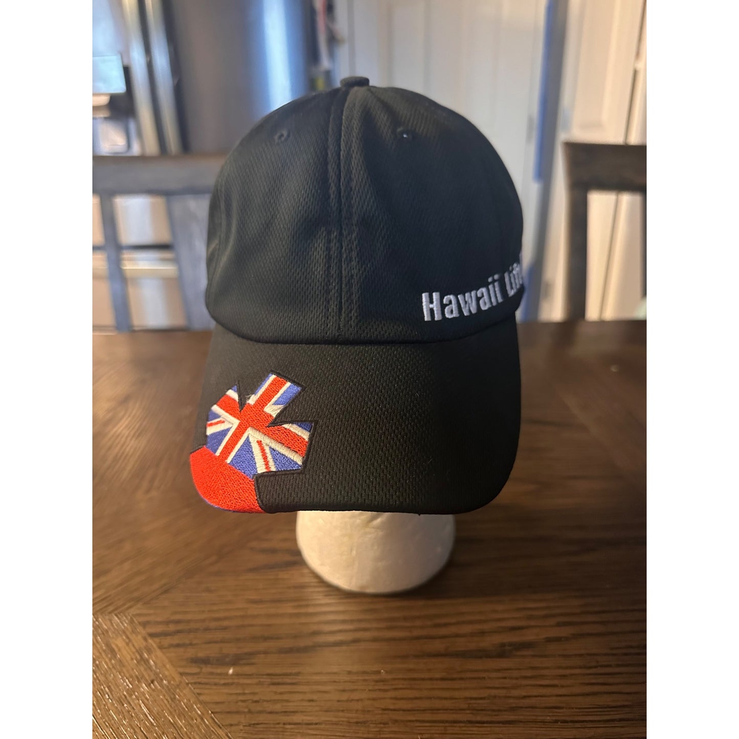 Hawaii Life Flight Black Cap hat Union Jack Flag Design Snapback