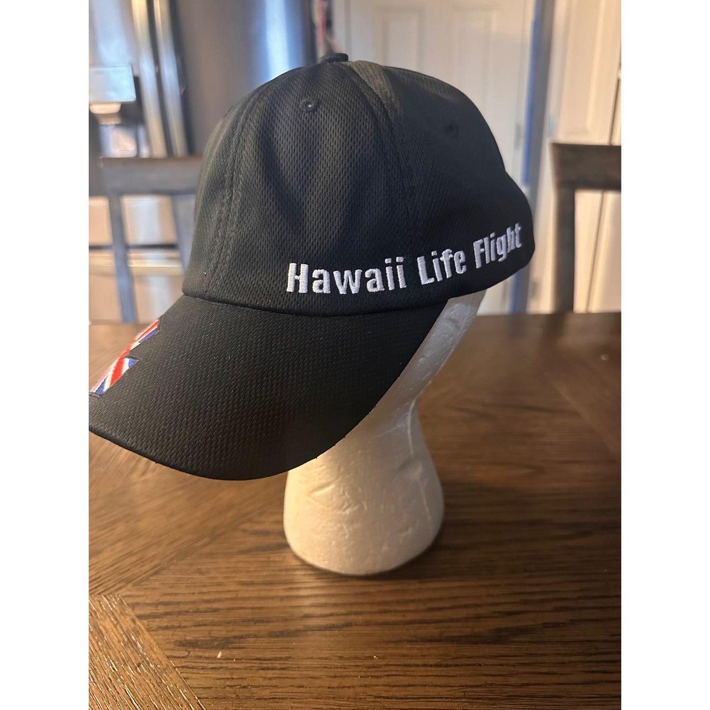 Hawaii Life Flight Black Cap hat Union Jack Flag Design Snapback