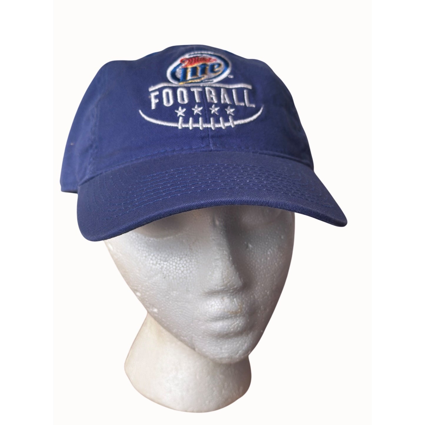 Miller Lite NFL Football Cap Adjustable Blue