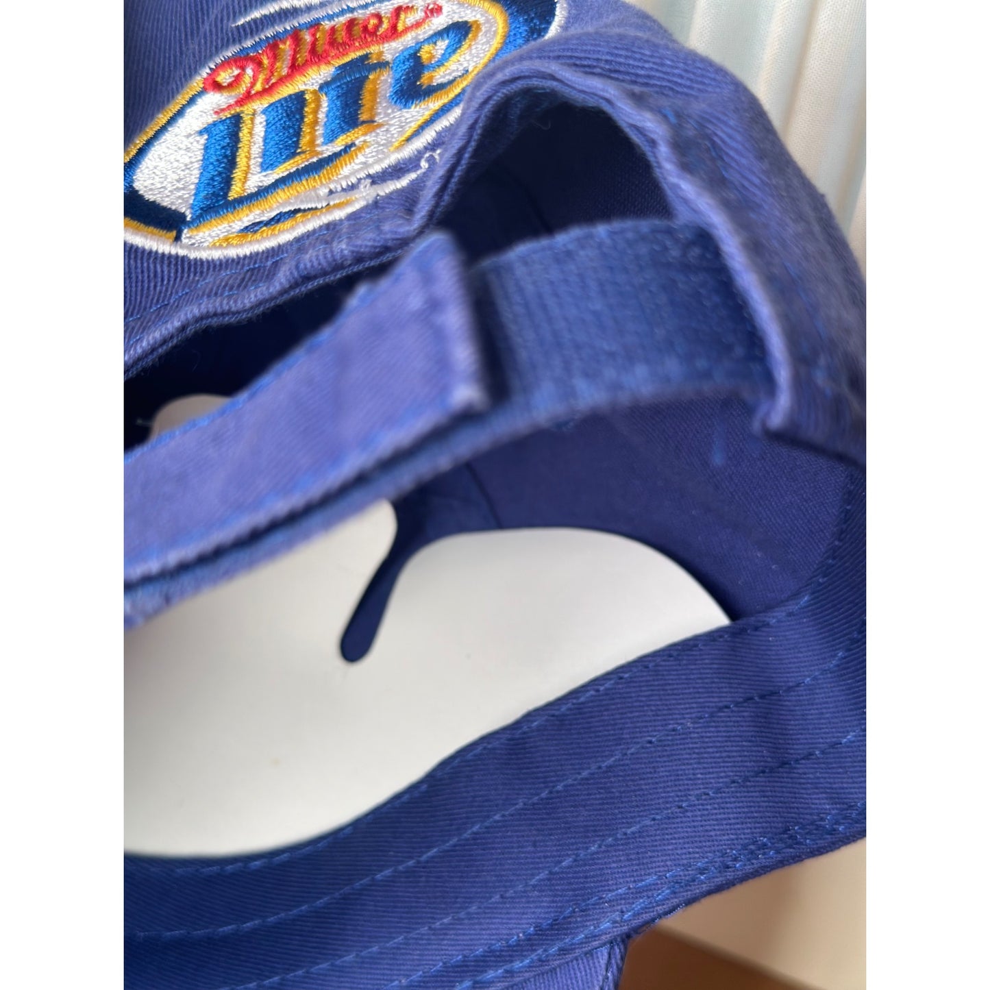 Miller Lite NFL Football Cap Adjustable Blue