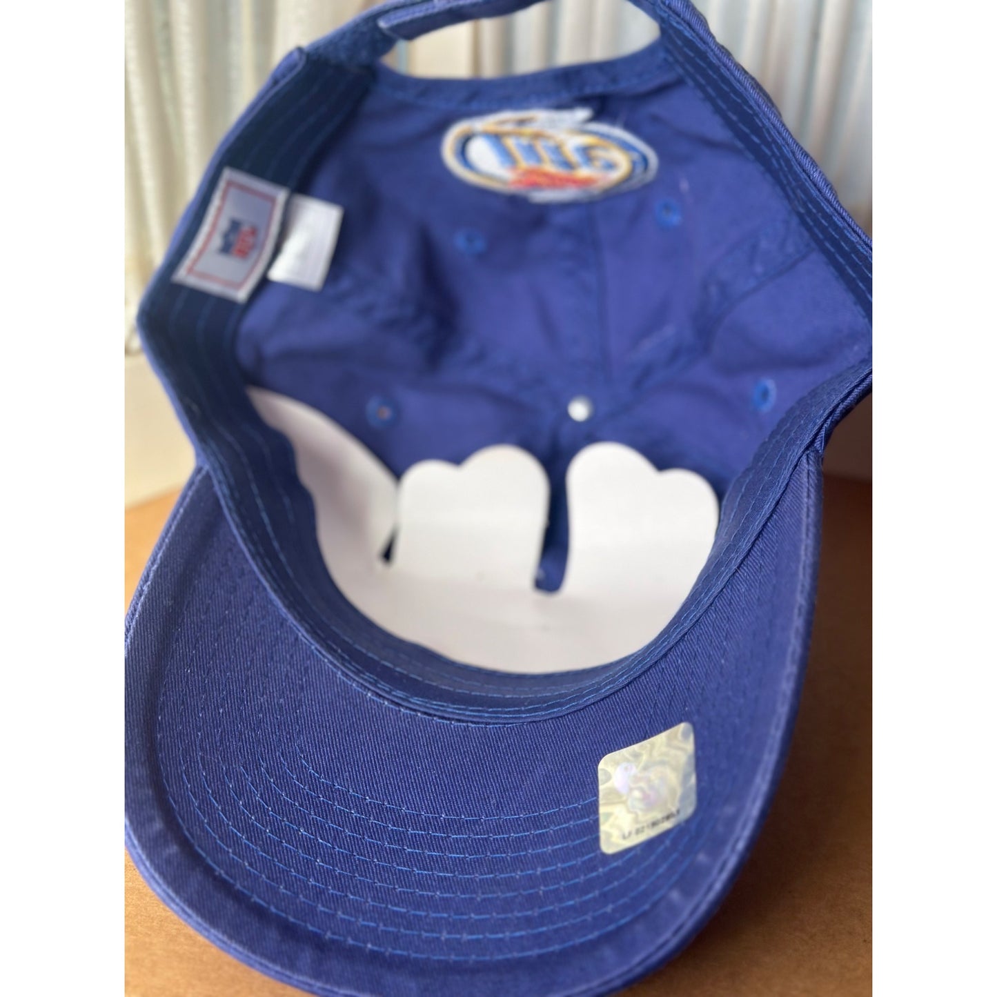 Miller Lite NFL Football Cap Adjustable Blue