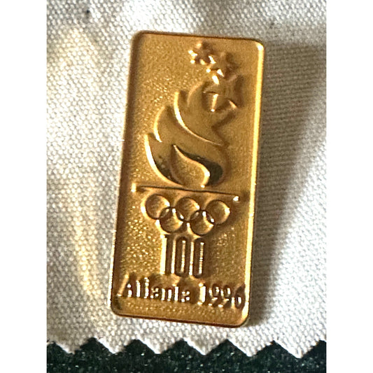 Atlanta 1996 Olympic 100Year Commemorative Gold Pin