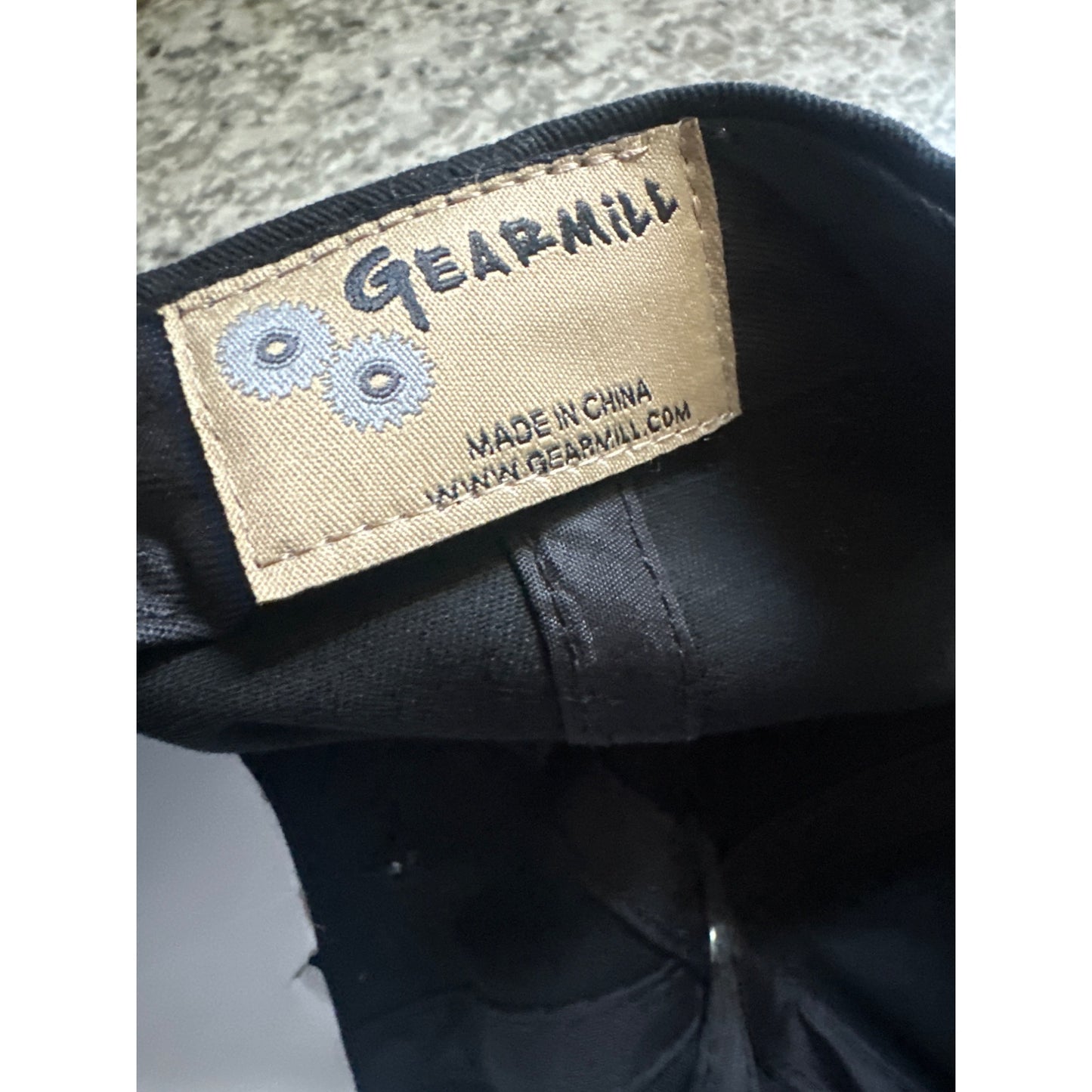 Evan Williams Bourbon Leather Logo Patch Gearmill Black Hat With Leather Strap