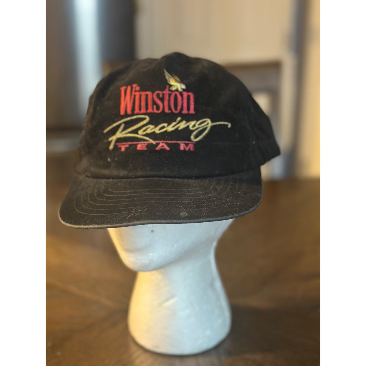 Winston Racing Team Black Adjustable Snapback Hat vintage