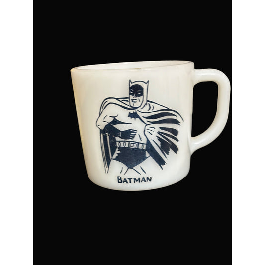 Batman in Action  Ceramic Coffee Mug 1966 Westfield Heat Proof White vintage