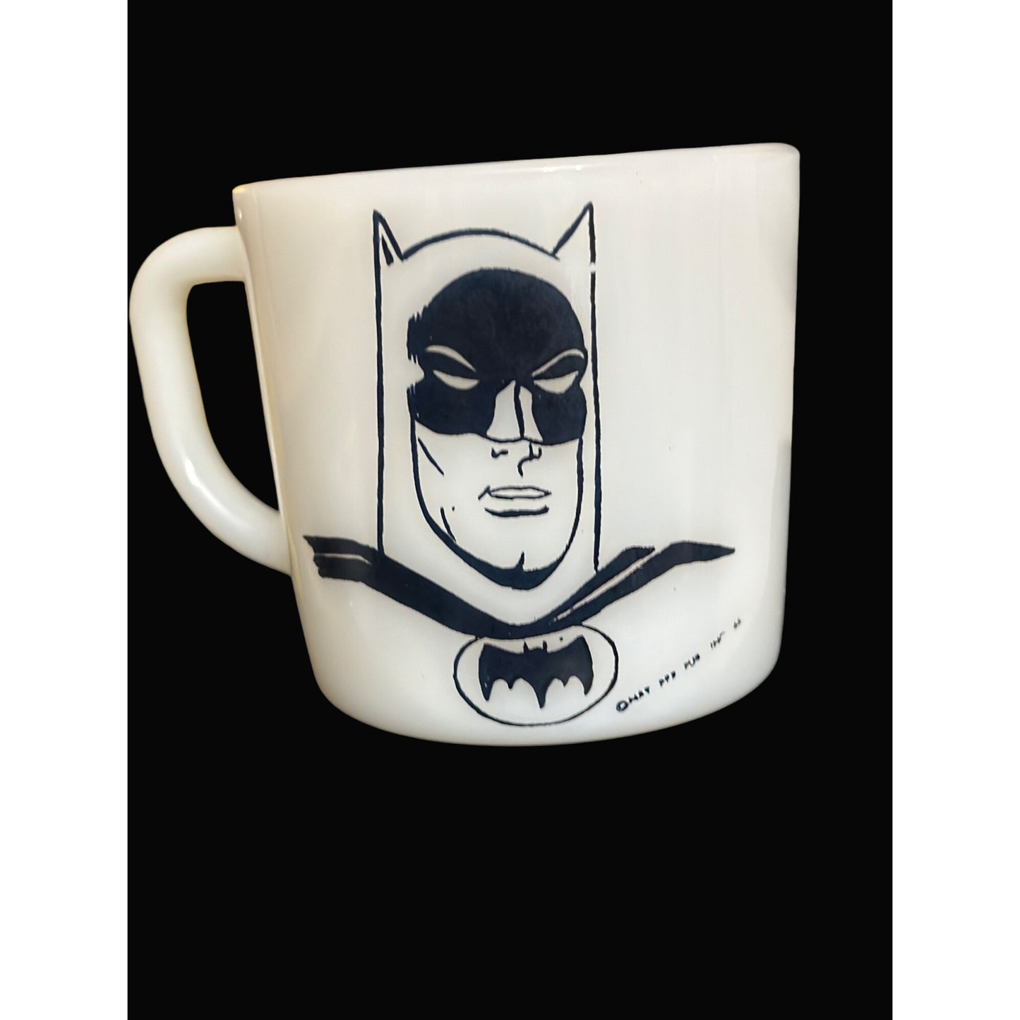 Batman in Action  Ceramic Coffee Mug 1966 Westfield Heat Proof White vintage