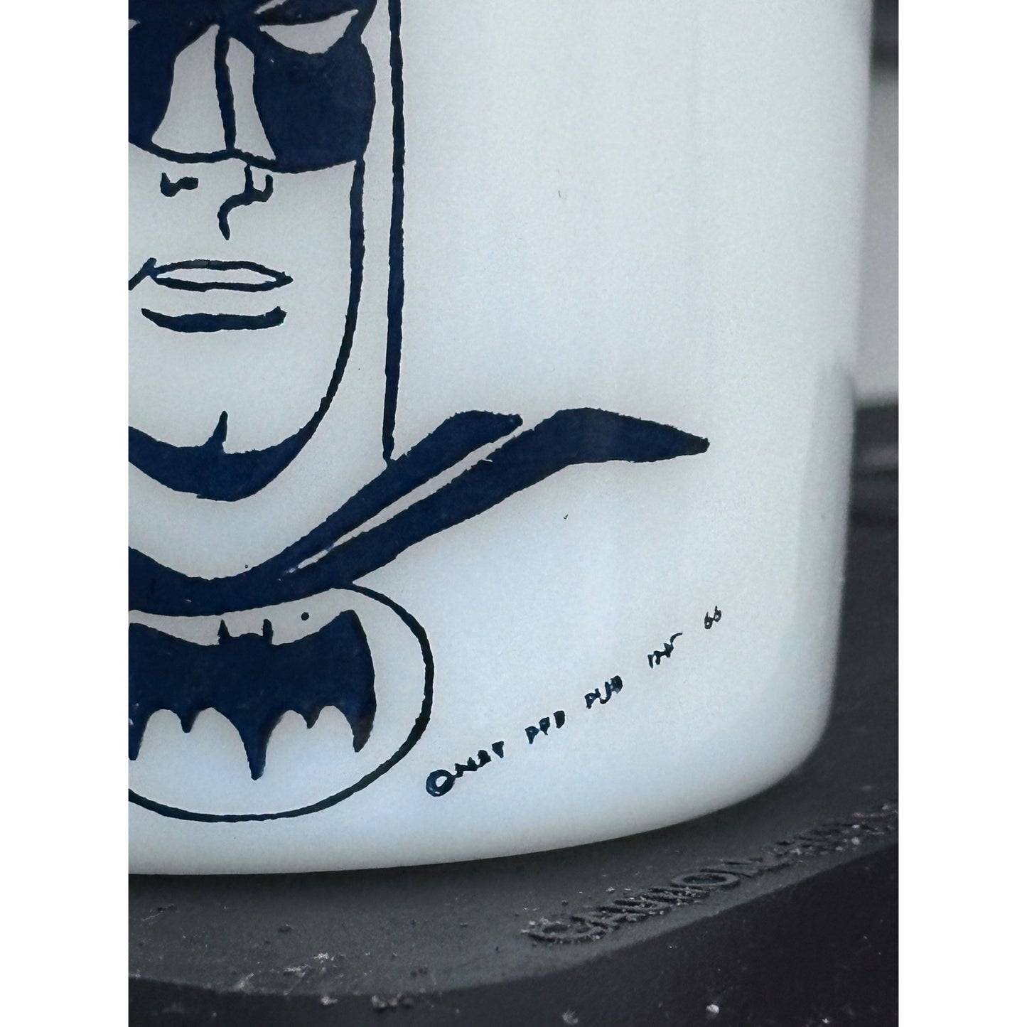 Batman in Action  Ceramic Coffee Mug 1966 Westfield Heat Proof White vintage