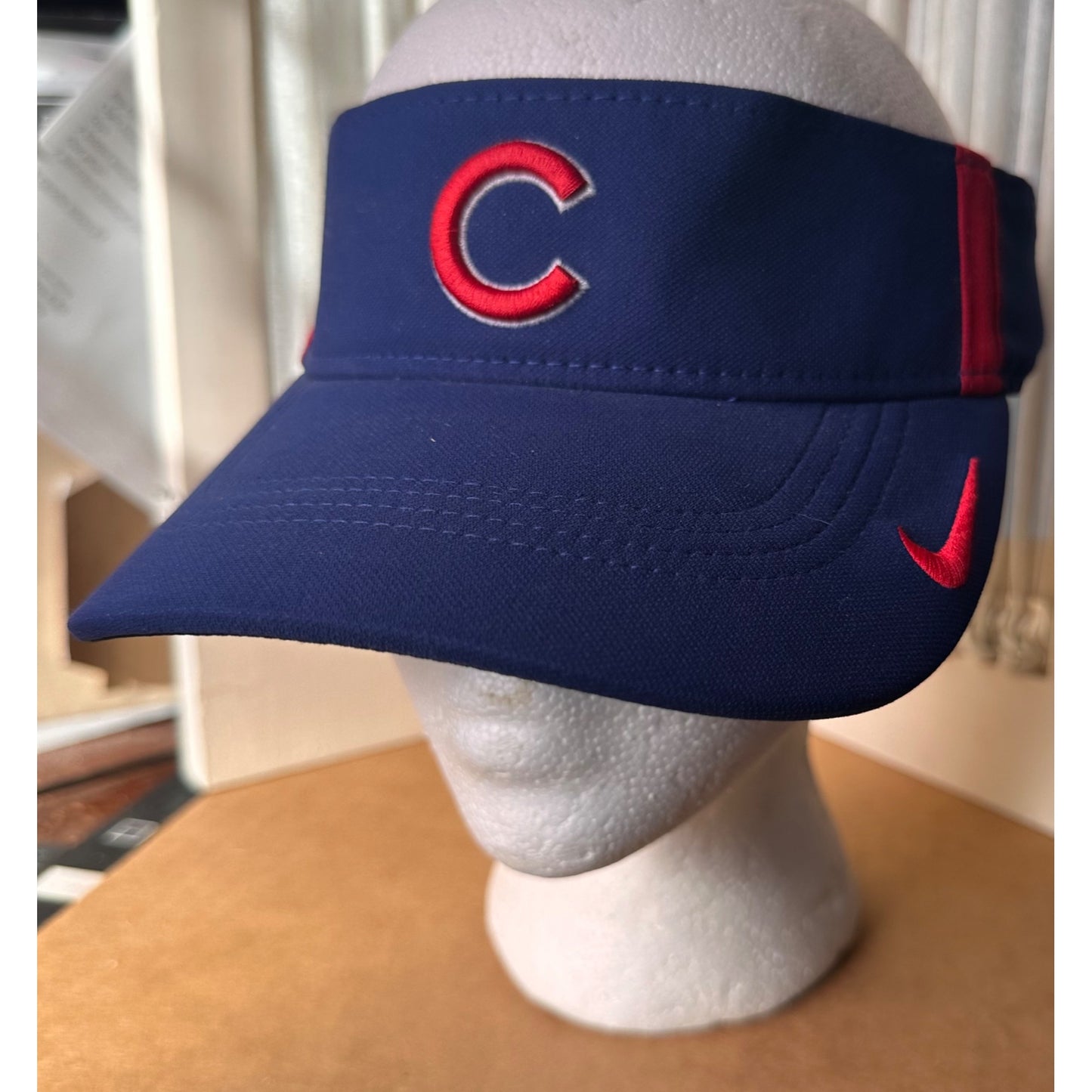 Chicago Cubs Nike Dri-Fit Blue & Red  Sports sun Visor Hat baseball MlLB golf