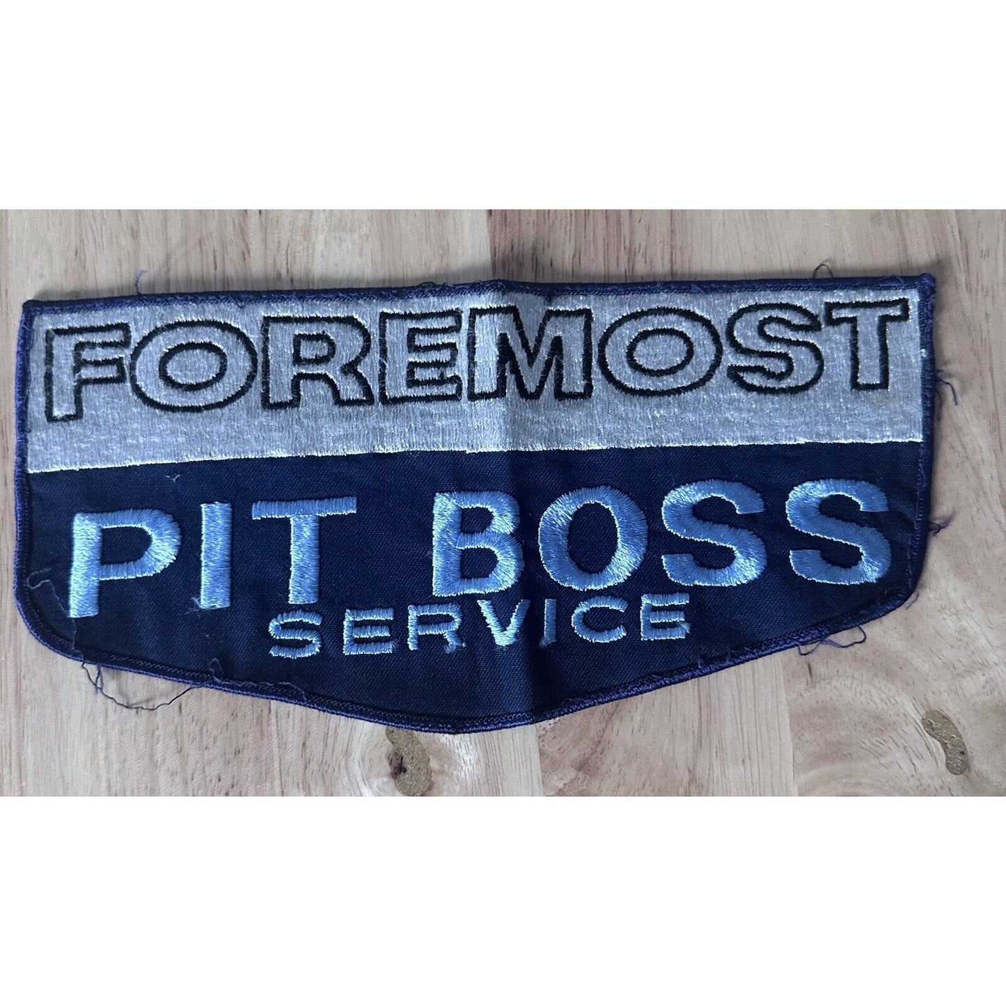 FOREMOST PIT BOSS SERVICE EMBROIDERED SEW ON ONLY PATCH GRILLS 9 x 4