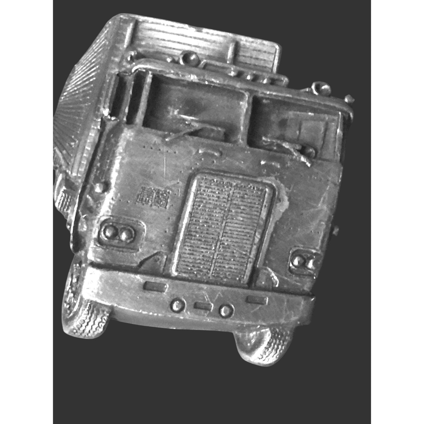 Vintage Bergamot Brass Works 1978  semi Truck 3-D Belt Buckle Made In USA