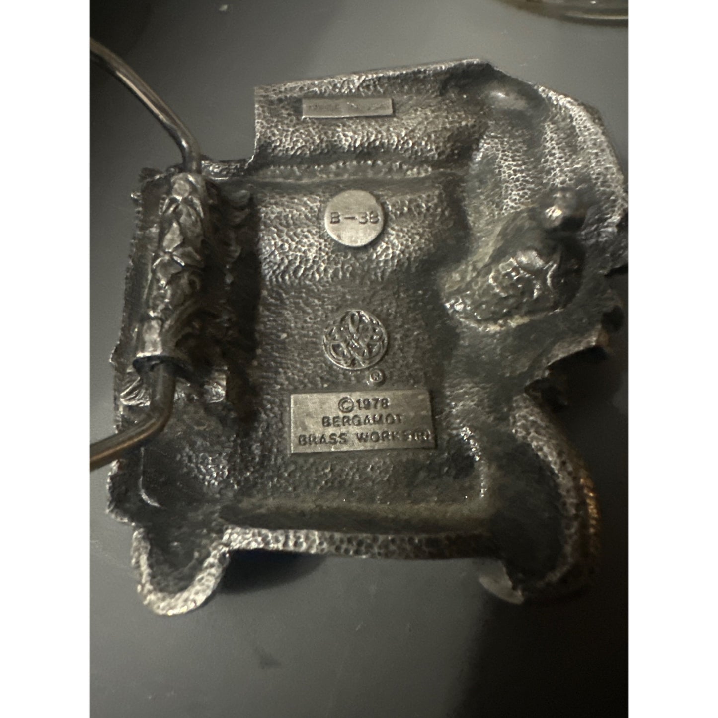 Vintage Bergamot Brass Works 1978  semi Truck 3-D Belt Buckle Made In USA