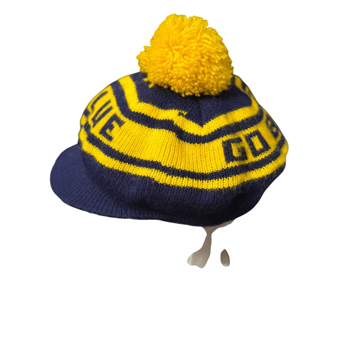 Michigan Wolverines "Go Blue" Knit Pom Pom Beanie Hat