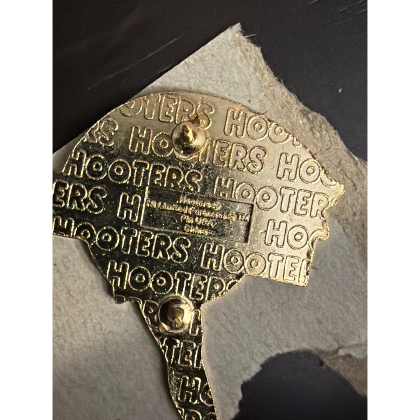 Hooters Retro Pinup Girl Enamel Pin With Fighter Jet Design Collectible Lapel