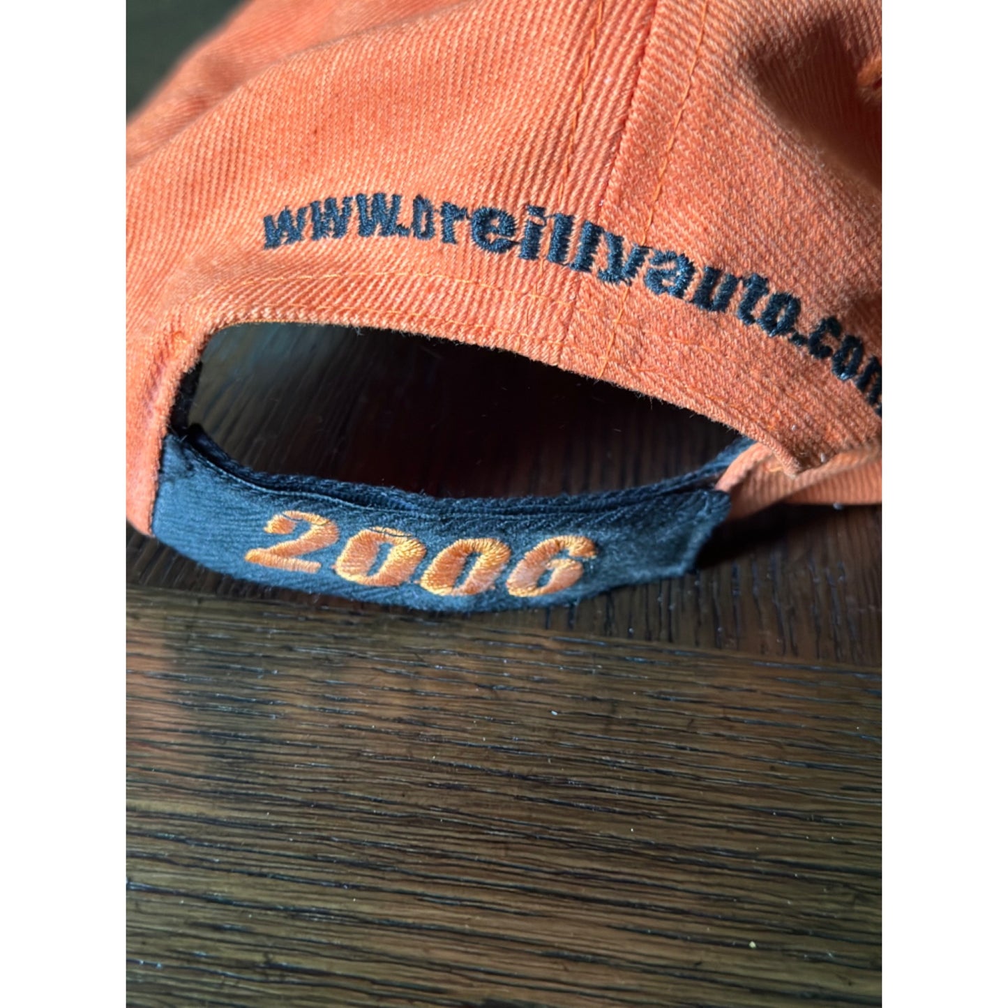 O'Reilly Auto Parts Brainerd International Raceway NHRA 2006 Cap Adjustable Strap Orange