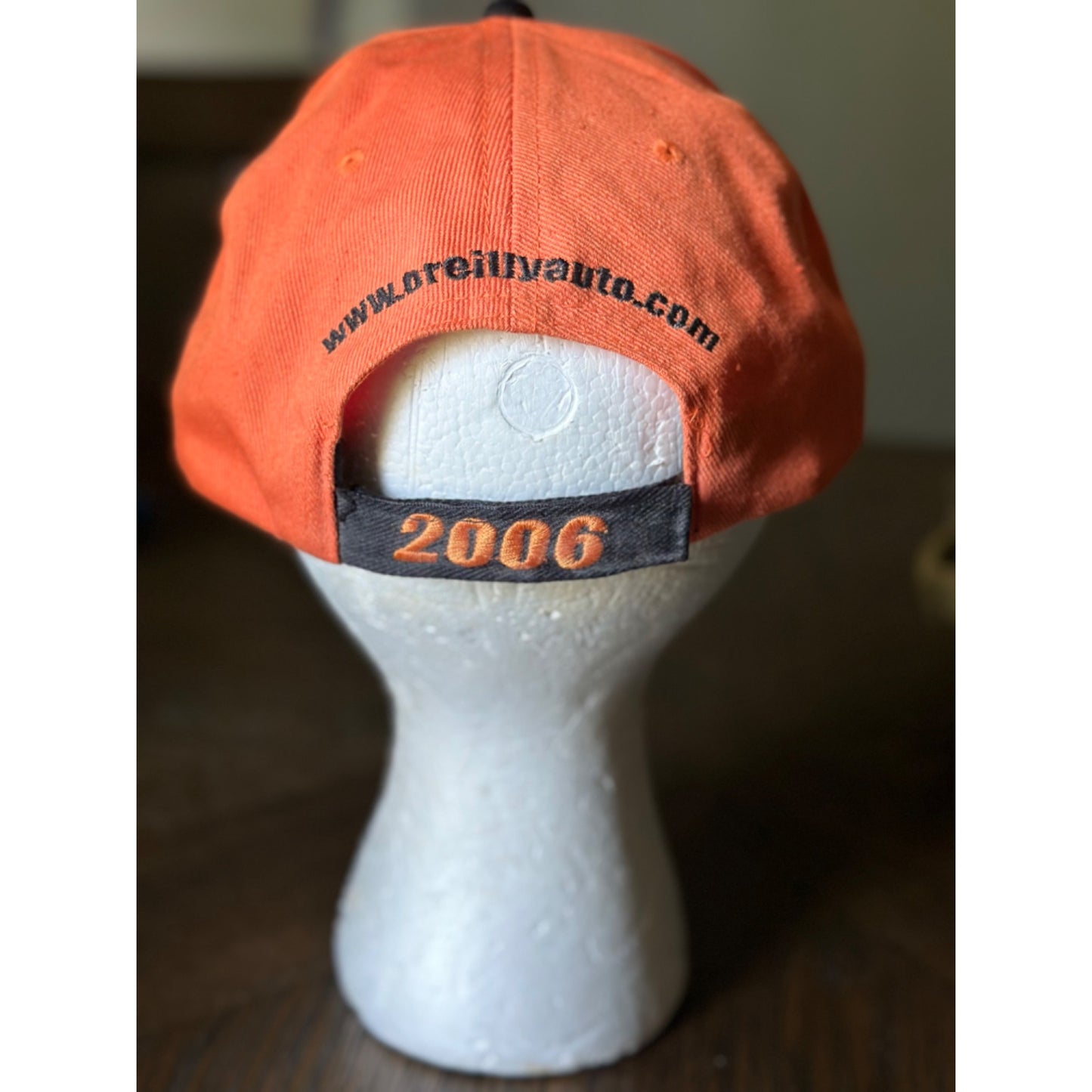 O'Reilly Auto Parts Brainerd International Raceway NHRA 2006 Cap Adjustable Strap Orange