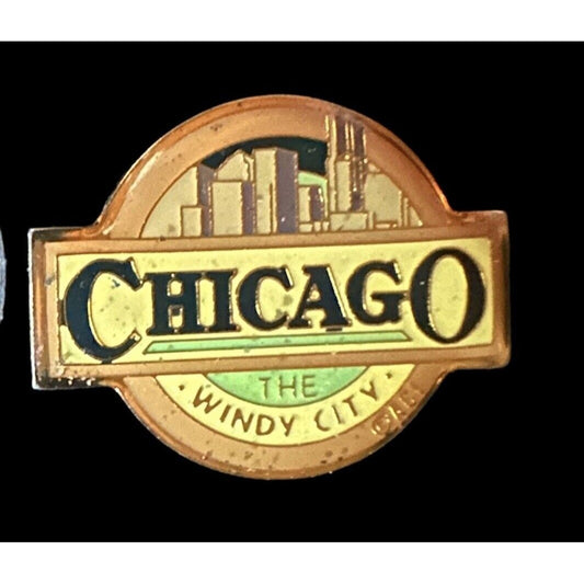 CHICAGO THE WINDY CITY TRAVEL PIN Illinois